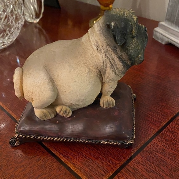 Pug Resin Dog on a pillow From CBK LLC LTD 2001 Paperweight would be nice! - Picture 3 of 7